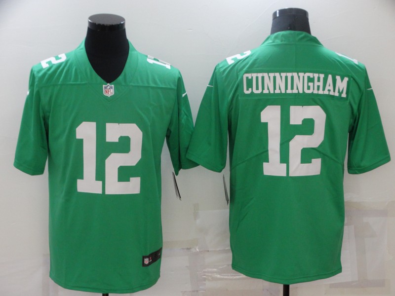 Men's Philadelphia Eagles Randall Cunningham #12 Green Jersey